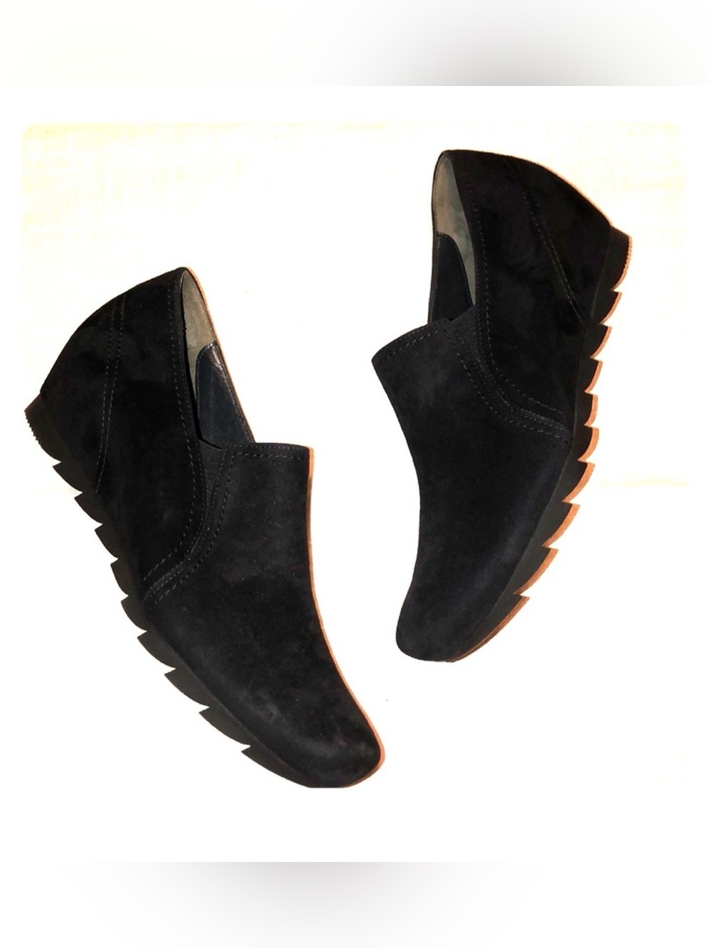 Paul Green Hidden Wedge Suede Gore Loafers Women's 6.5